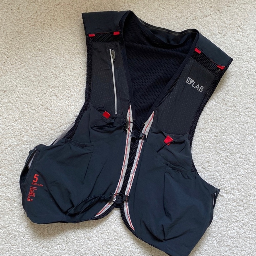 Salomon S Lab Sense ULTRA 5 running hydration vest / pack — size: medium